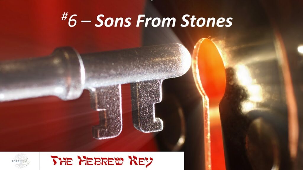 The Hebrew Key #6 Sons From Stones .image of key going to door