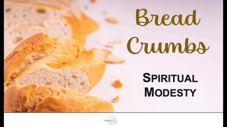Spiritual Modesty . Bread Crumbs, bread on a white background